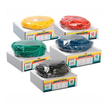 Fabrication Enterprises CanDo Latex-Free Exercise Tubing, 100' Roll/Box, 5 Color Set 1398789